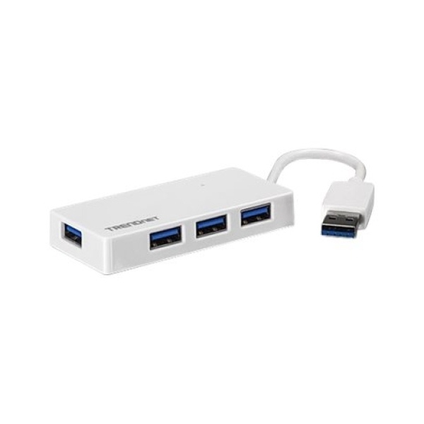 HUB TRENDNET 4 PUERTOS USB 3.0 MINI WHITE