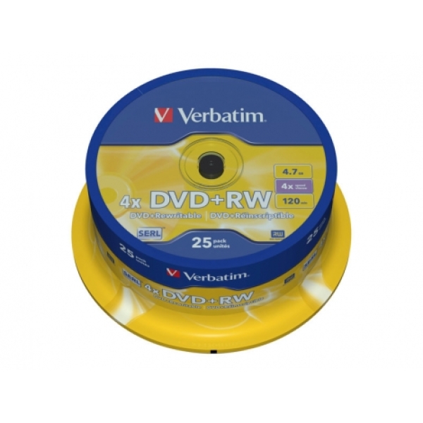 Verbatim DVD+RW Matt Silver 4