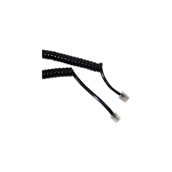 CABLE KABLEX TELEFONICO RJ11 1M RIZADO BLACK