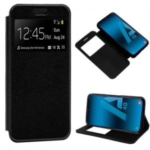 FUNDA MOVIL COOL FLIP COVER WINDOW BLACK PARA SAMSUNG GALAXY A40
