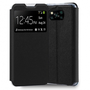 FUNDA MOVIL COOL FLIP COVER WINDOW BLACK PARA XIAOMI POCOPHONE X3 / X3 PRO