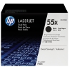 HP Pack de ahorro de 2 cartuchos de tóner original LaserJet 55X de alta capacidad negro