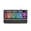 Mars Gaming MKAXES Teclado Compacto TKL H-Mech Iluminación RGB 9 Efectos Reposamuñecas Gel Negro Idioma Español
