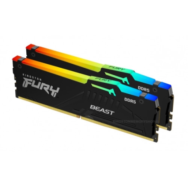 64GB 5200 DDR5 DIMM Kit2 FURY Beast RGB