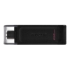 Kingston Technology DataTraveler 70 unidad flash USB 256 GB USB Tipo C 3.2 Gen 1 (3.1 Gen 1) Negro 256GB USB-C 3.2 Gen 1 DataTraveler 70