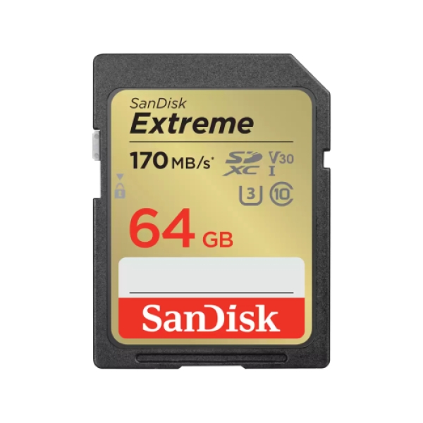 Extreme 64GB SDXC 170MB/s UHS-I C10 U3