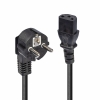 Lindy 30336 cable de transmisión Negro 3 m CEE7/7 C13 acoplador