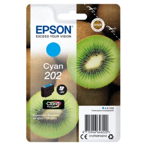Epson Kiwi Singlepack Cyan 202 Claria Premium Ink