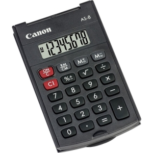 Canon AS-8 calculadora Bolsillo Pantalla de calculadora Gris