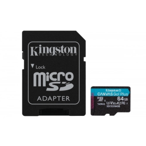 64GB microSD Canvas Go Plus Card+ADP