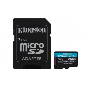 256GB microSD Canvas Go Plus Card+ADP