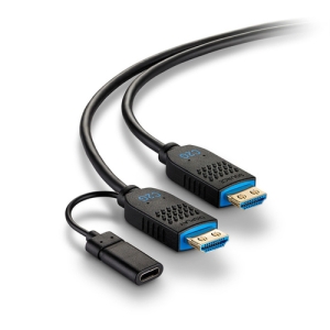 C2G Cable óptico activo (AOC) HDMI® de alta velocidad con serie de rendimiento de 15,2 m (50 ft) - 4K 60 Hz con clasificación Plénum