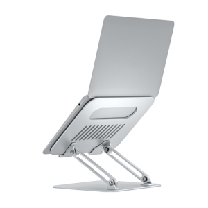 AISENS Soporte de Sobremesa XL 10-17 Ajustable para Portatil / Tablet, Plata Plata