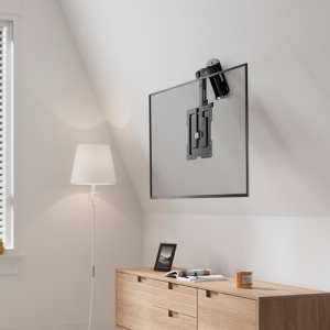 AISENS Soporte de Techo Giratorio, Plegable para Monitor/TV 20Kg de 19-43, Negro