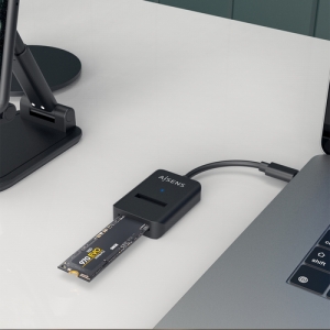 AISENS USB-C Dock M.2 (NGFF) ASUC-M2D011-BK SATA/NVMe A USB3.1 Gen2, Negra AISENS USB-C Dock M.2 (NGFF) ASUC-M2D011-BK SATA/NVMe A USB3.1 Gen2, Negra