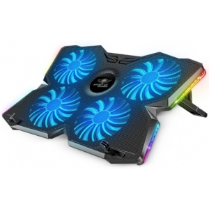 BASE REFRIGERADORA SPIRIT OF GAMER AIRBLADE 17" 4 VENTILADORES RGB BLACK