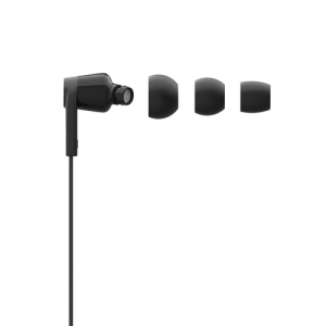 Belkin ROCKSTAR Auriculares Alámbrico Dentro de oído Llamadas/Música USB Tipo C Negro