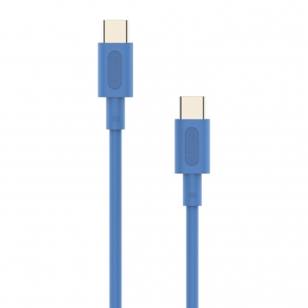 CABLE NUBBEH USB-C MACHO / USB-C MACHO 3A 18W 1M BLUE