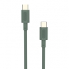 CABLE NUBBEH USB-C MACHO / USB-C MACHO 3A 18W 1M GREEN