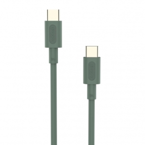 CABLE NUBBEH USB-C MACHO / USB-C MACHO 3A 18W 1M GREEN