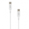 CABLE NUBBEH USB-C MACHO / USB-C MACHO 3A 18W 1M WHITE
