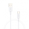 CABLE NUBBEH USB MACHO / USB-C MACHO 3A 18W 1.5M SILICONA WHITE