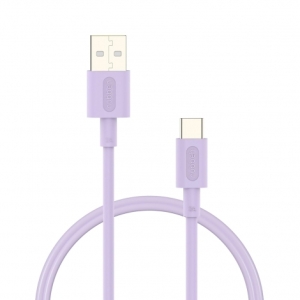 CABLE NUBBEH USB MACHO / USB-C MACHO 3A 18W 1M LILAC