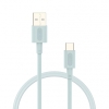 CABLE NUBBEH USB MACHO / USB-C MACHO 3A 18W 1M TURQUOISE