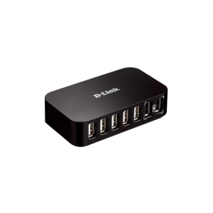 Alternative view of D-Link DUB-H7 USB 2.0 Type-B 480 Mbit/s Negro