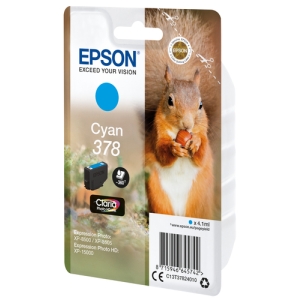 Alternative view of Epson Squirrel Singlepack Cyan 378 Claria Photo HD Ink