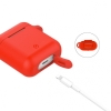 FUNDA CELLY SILICONA RED PARA ESTUCHE AIRPODS (1¬ 2¬ GEN)