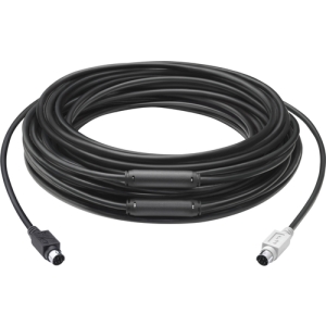 Logitech GROUP 15m Extender Cable cable ps/2 6-p Mini-DIN Negro