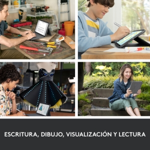 Logitech Rugged Folio Grafito Smart Connector QWERTY Español Logitech Rugged Folio Grafito Smart Connector QWERTY Español