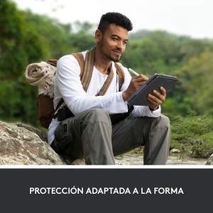 Logitech Rugged Folio Grafito Smart Connector QWERTY Español Logitech Rugged Folio Grafito Smart Connector QWERTY Español