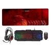 Mars Gaming MCPRGB2ES Combo Gaming Teclado Ratón Alfombrilla XXL y Cascos Idioma Español