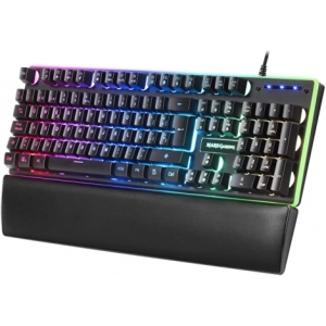 Mars Gaming MK320ES Teclado Gaming H-Mech 13 Modos RGB y Halo Reposamuñecas Acolchado Antighosting Idioma Español