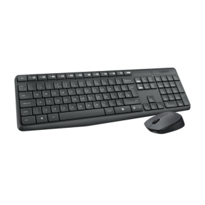 Reacondicionado | Logitech MK235 teclado Ratón incluido USB QWERTY Español Gris
