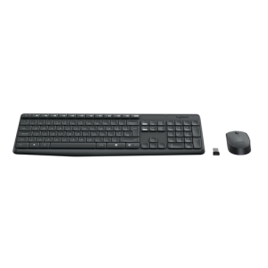 Reacondicionado | Logitech MK235 teclado Ratón incluido USB QWERTY Español Gris