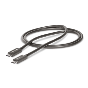StarTech.com Cable de 1m Thunderbolt 4 - 40Gbps - PD 100W - Vídeo 4K/8K - Cable Thunderbolt 4 con Certificación Intel - Compatible con USB4/Thunderbolt 3/USB 3.2/USB Tipo C/DisplayPort StarTech.com Cable de 1m Thunderbolt 4 - 40Gbps - PD 100W - Vídeo 4K/8K - Cable Thunderbolt 4 con Certificación Intel - Compatible con USB4/Thunderbolt 3/USB 3.2/USB Tipo C/DisplayPort