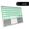 TECLADO SUBBLIM BLUETOOTH + TOUCHPAD SMART BLACKLIT SILVER TABLET / SMART TV