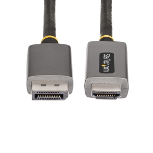 StarTech.com Cable Adaptador de 2m DisplayPort a HDMI - 8K 60Hz - 4K 144Hz - HDR10 - Conversor de Vídeo Activo DP 1.4 a HDMI 2.1 - Convertidor DisplayPort a HDMI