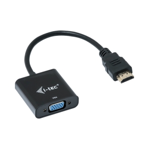 i-tec HDMI2VGAADA adaptador de cable de vídeo 0,15 m HDMI VGA Negro 15 m HDMI VGA Negro