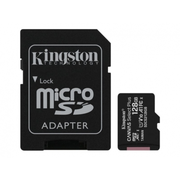 128GB micSD Canvas Select Plus Card+ADP