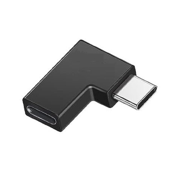 ADAPTADOR KABLEX USB-C MACHO / LIGHTNING HEMBRA BLACK ANGULO 90║