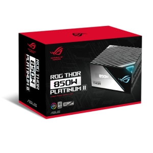 ASUS ROG THOR 850W Platinum II unidad de fuente de alimentación 20+4 pin ATX Negro, Azul, Gris ASUS ROG THOR 850W Platinum II unidad de fuente de alimentación 20+4 pin ATX Negro, Azul, Gris
