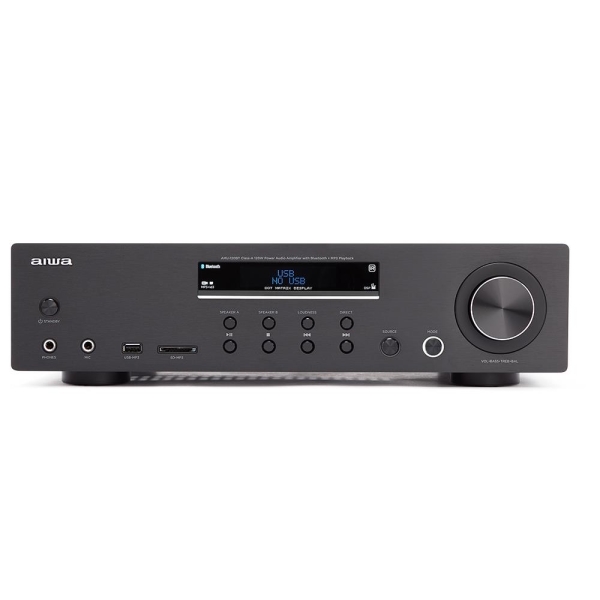 Amplificador Estereo Aiwa Amu - 120btbk 120w Negro