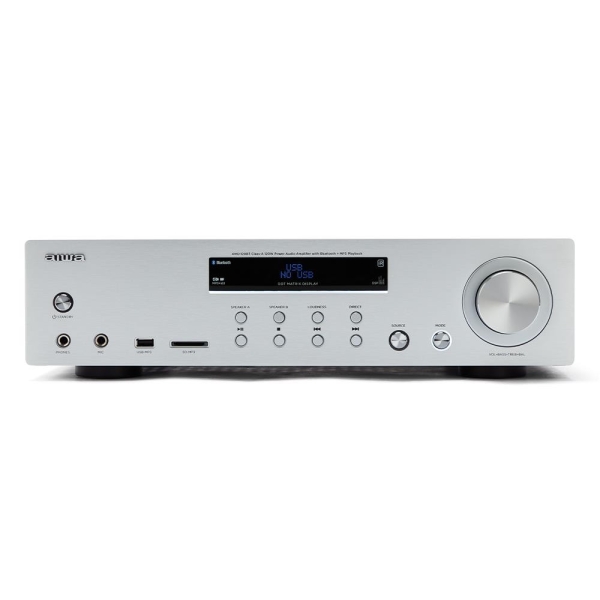 Amplificador Estereo Aiwa Amu - 120btsr 120w Silver