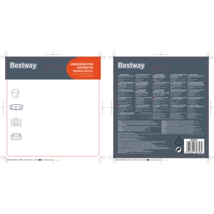 Bestway 62091 kit de reparación hinchable Bestway 62091 kit de reparación hinchable