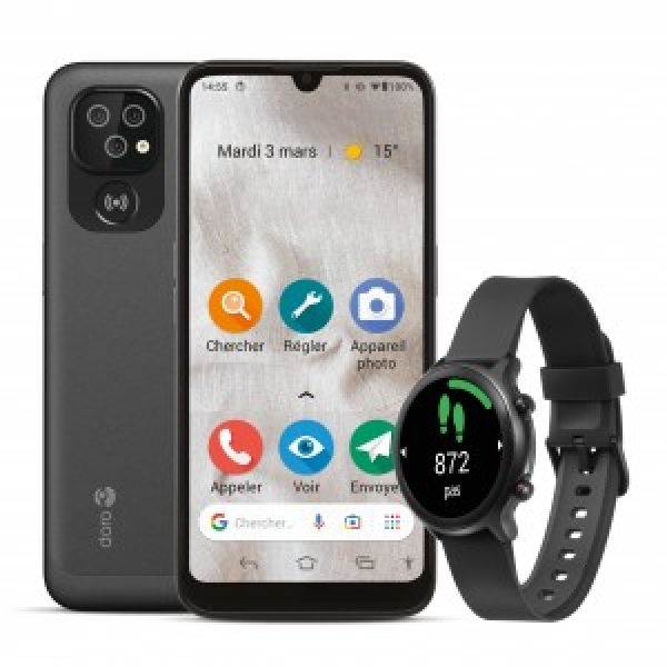 Bundle doro smartphone 8100 + smartwatch 8382