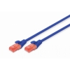 CAT 6 U-UTP PATCH CORD CU AZUL